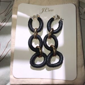 J. Crew Raphia Raffia Chain Earrings | NWT